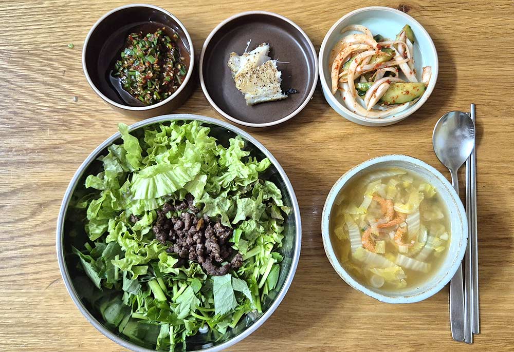 월요일 저녁 식단
